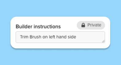 builders instructions